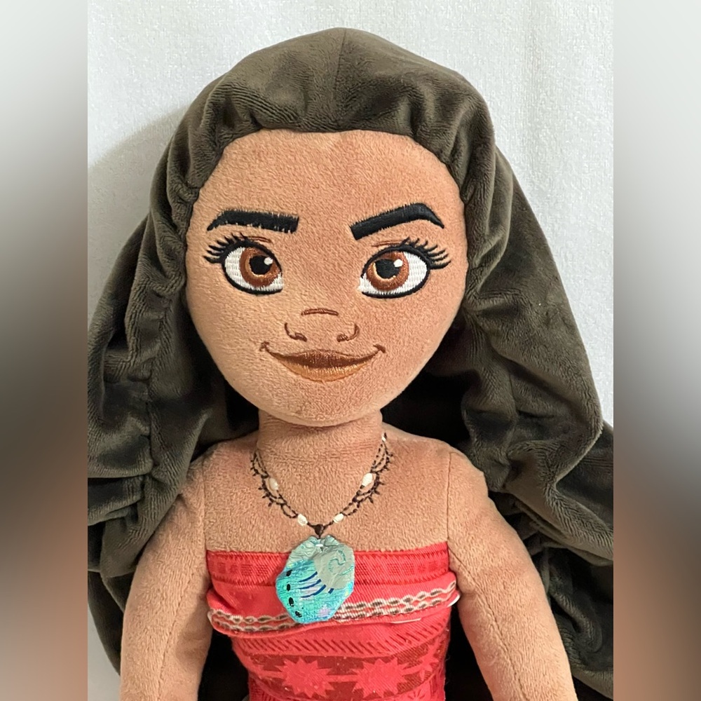 DISNEY STORE PRINCESS MOANA Soft Plush Stuffed Doll Toy 19"